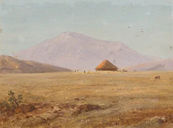 Ecuador, Mountain Plateau with Hut